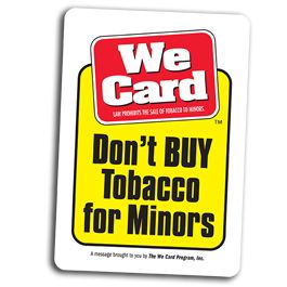 a minor can buy chewing tobacco but not cigarettes Don't BUY Tobacco for Minors