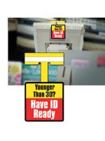 Cash Register Wobbler - Under 30