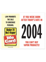 2025 Age of Purchase Sticker - Age 21 E-Vapor