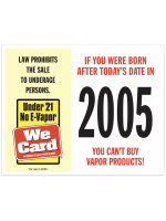 2026 Age of Purchase Sticker - Age 21 E-Vapor