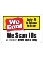 We Scan IDs 6 x 8.5 Decal - ALL CUSTOMERS