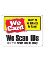 We Scan IDs 3x4 Sticker - UNDER 50