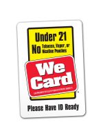 4x3 Sticker - Under 21 No Tobacco, Vapor or Nicotine Pouches