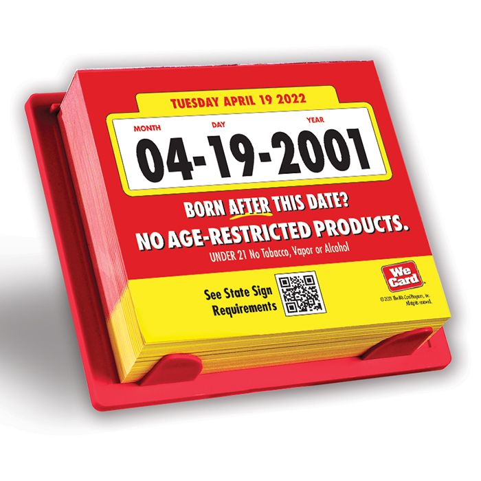 Age Of Purchase Calendar 2022