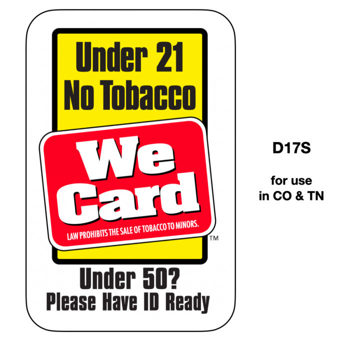 can i use clubcard vouchers for tobacco 3x4 Sticker Tobacco 21 Year / Under 50