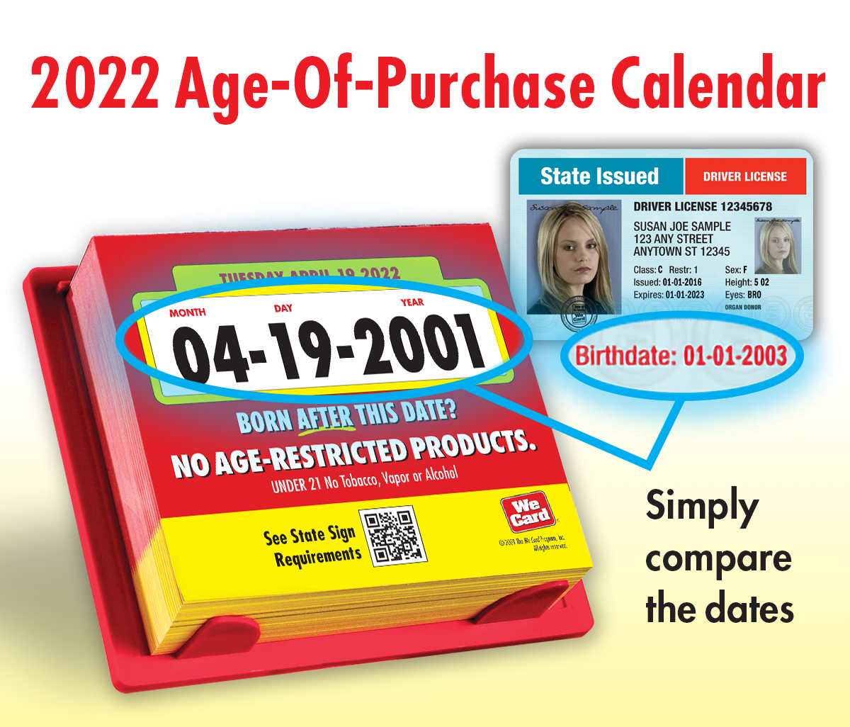 Age Of Purchase Calendar 2022 2022 Age Of Purchase Calendar - All Restricted Products - 21 Year