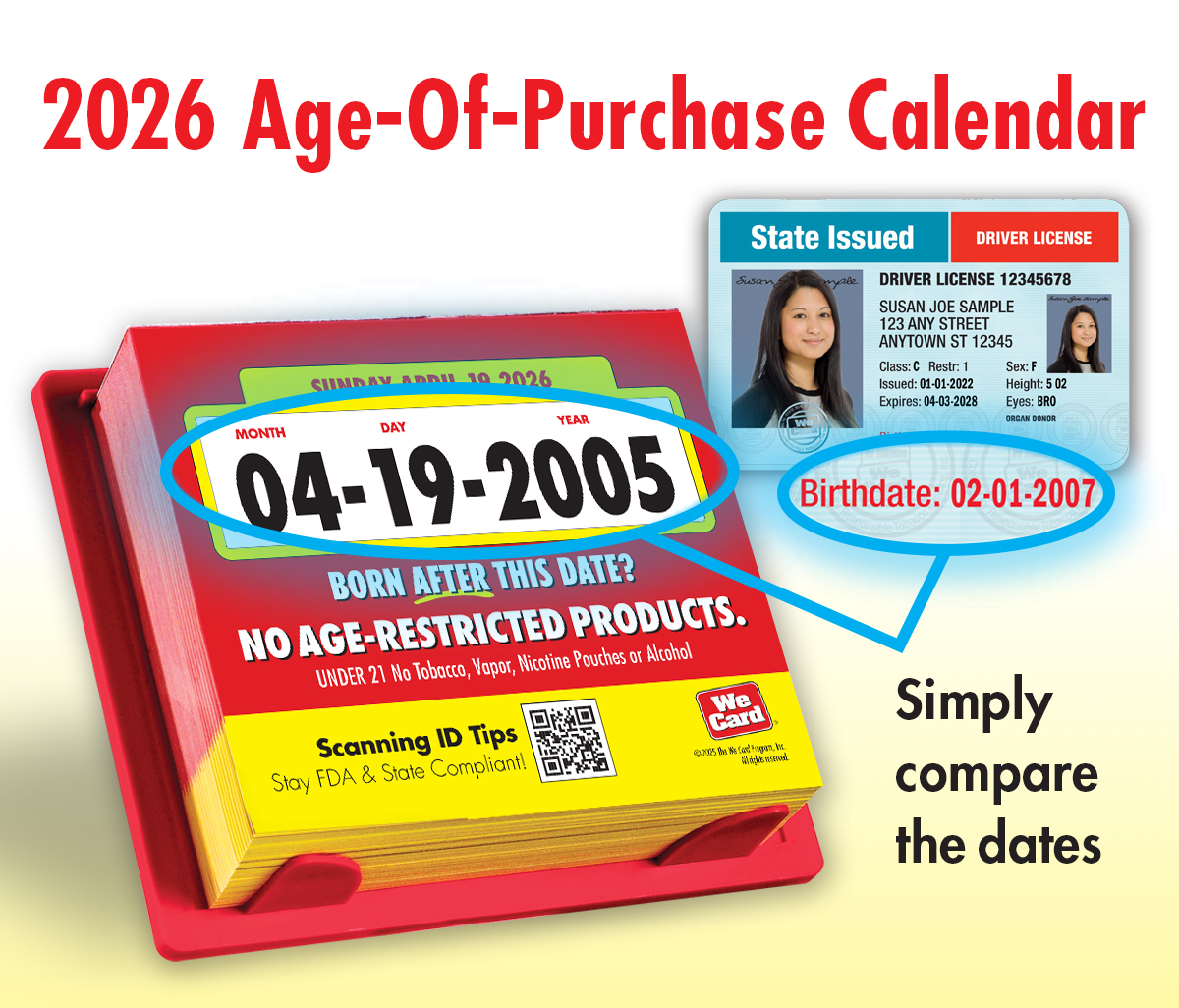 2026 Age-Of-Purchase Calendar